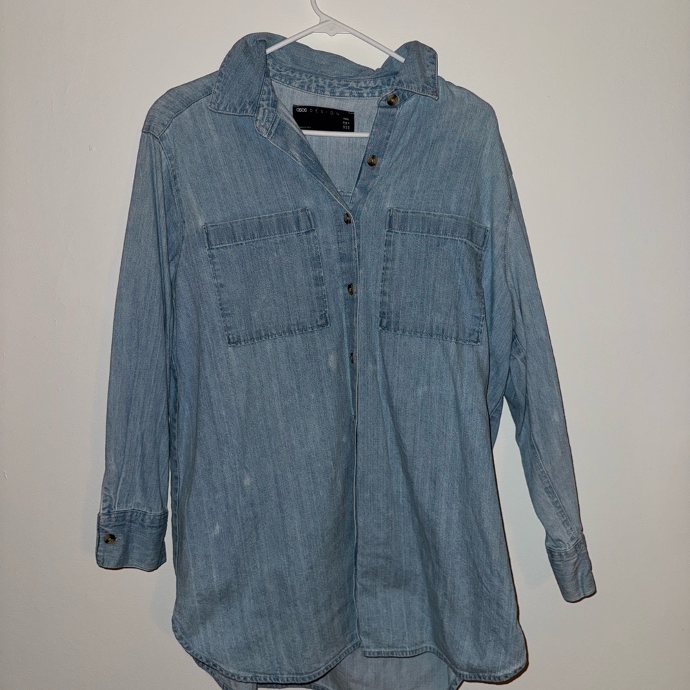 Denim Button-Up Shirt